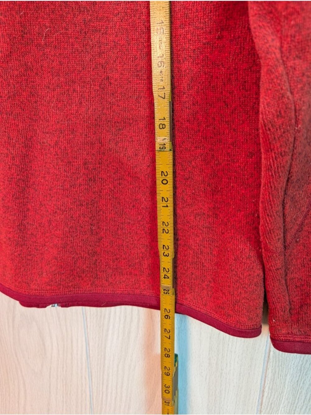Patagonia Women's Better Sweater Jacket Red Fleece Full Zip Medium Mock Neck - Picture 6 of 6